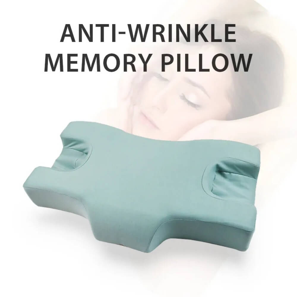 Anti wrinkle memory foam pillow.