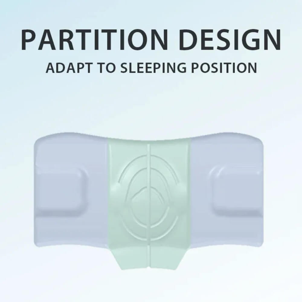 Partition design, adaptable to chosen sleeping position